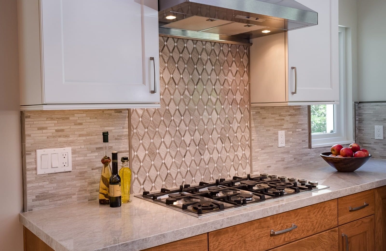 Alamo Kitchen Remodel Contrasting Cabinets
