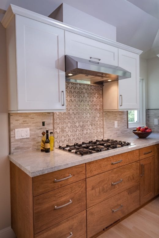 Alamo Kitchen Remodel Contrasting Cabinets