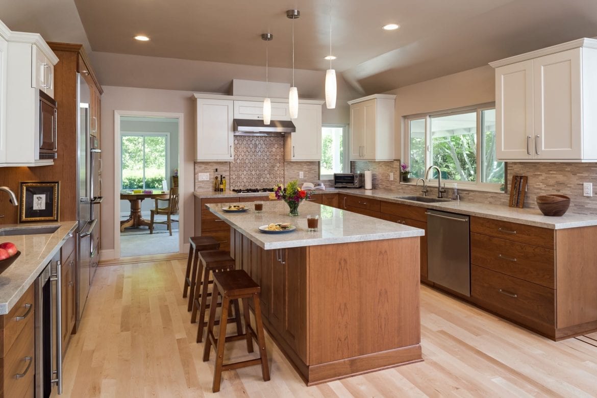 Alamo Transitional Kitchen Remodel Large Island