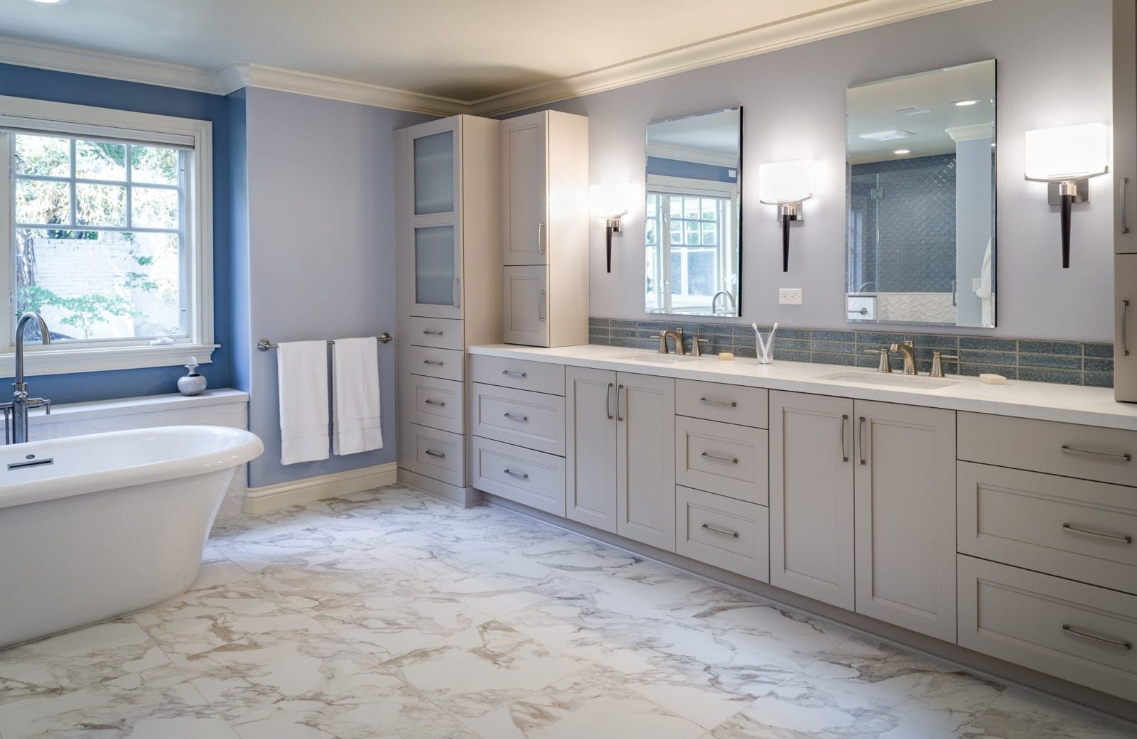 Award Winning Bathroom Remodel Double Vanity