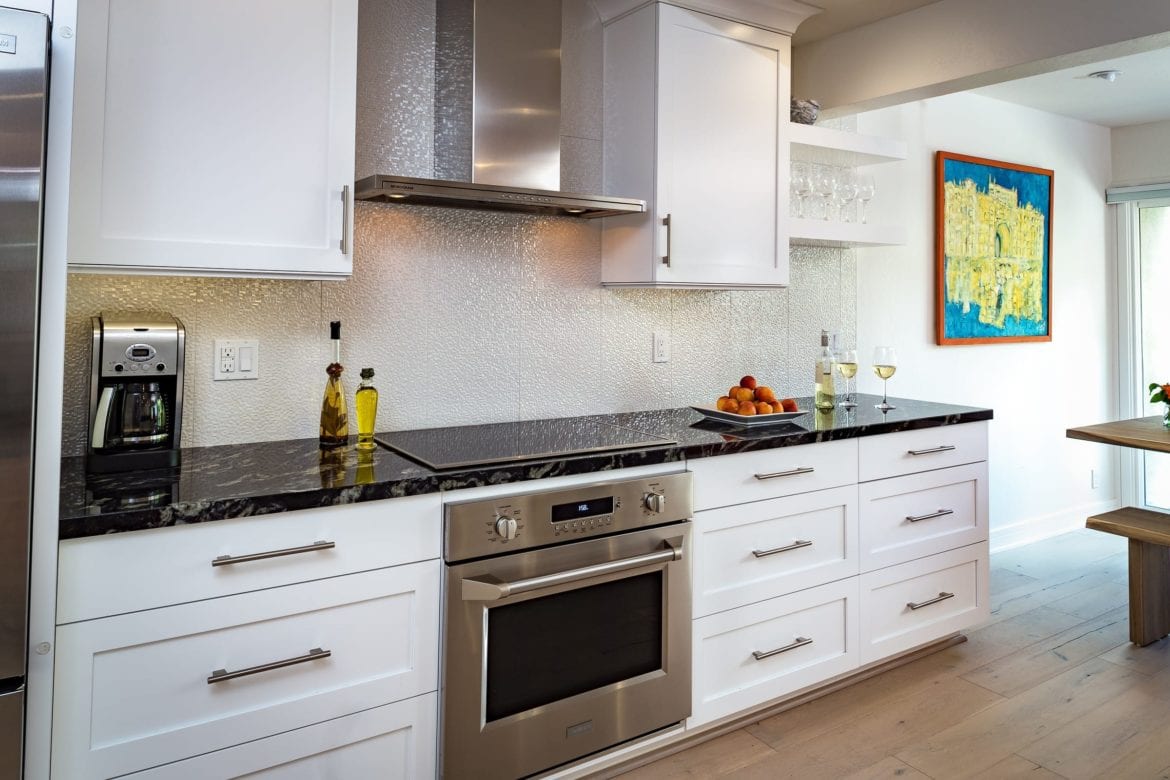 Award Winning Open Plan Kitchen Remodel Townhouse 02 Floating Shelves