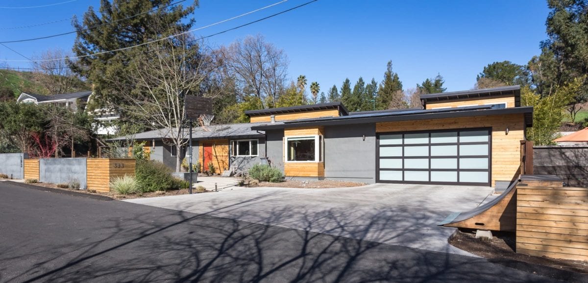 Award Winning Walnut Creek Contemprary Garage Additon and Home Remodel
