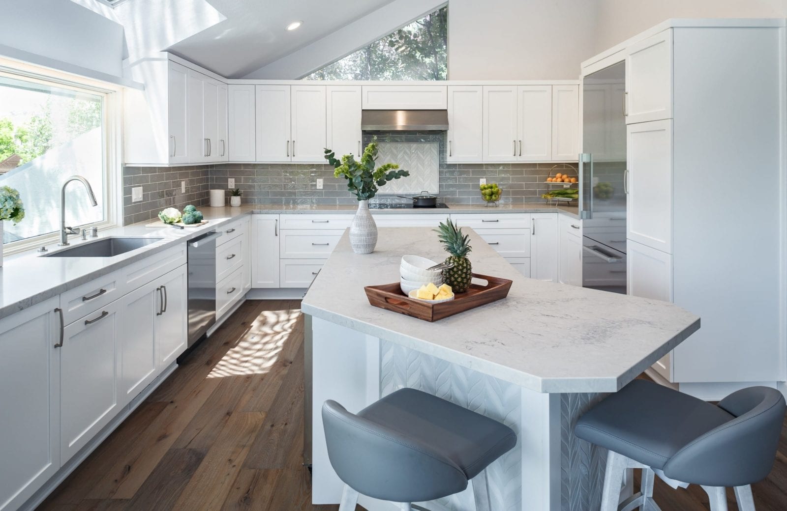 East Bay Kitchen Remodel Tiled Island