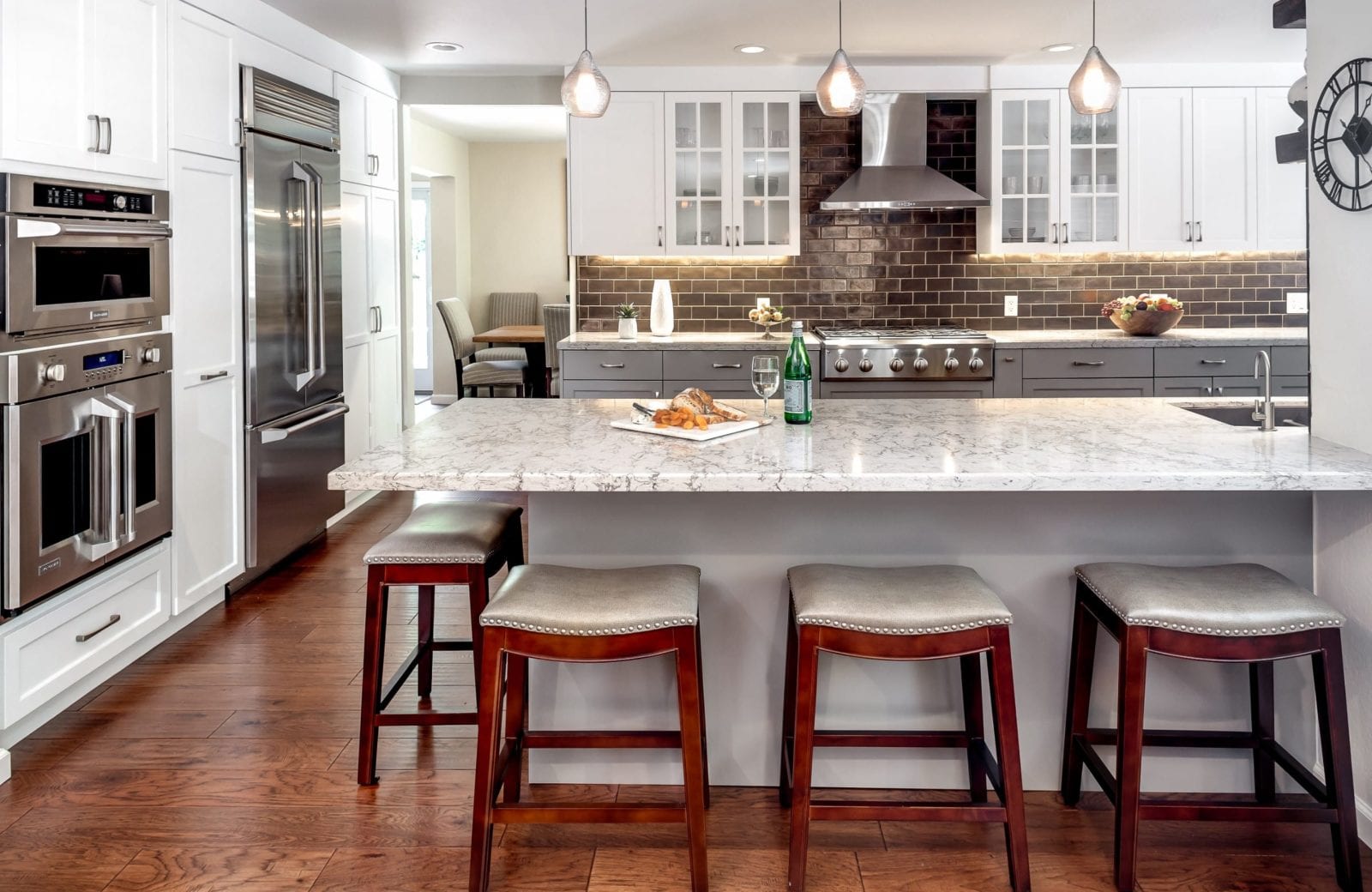 French Door Wall Oven in Walnut Creek Kitchen