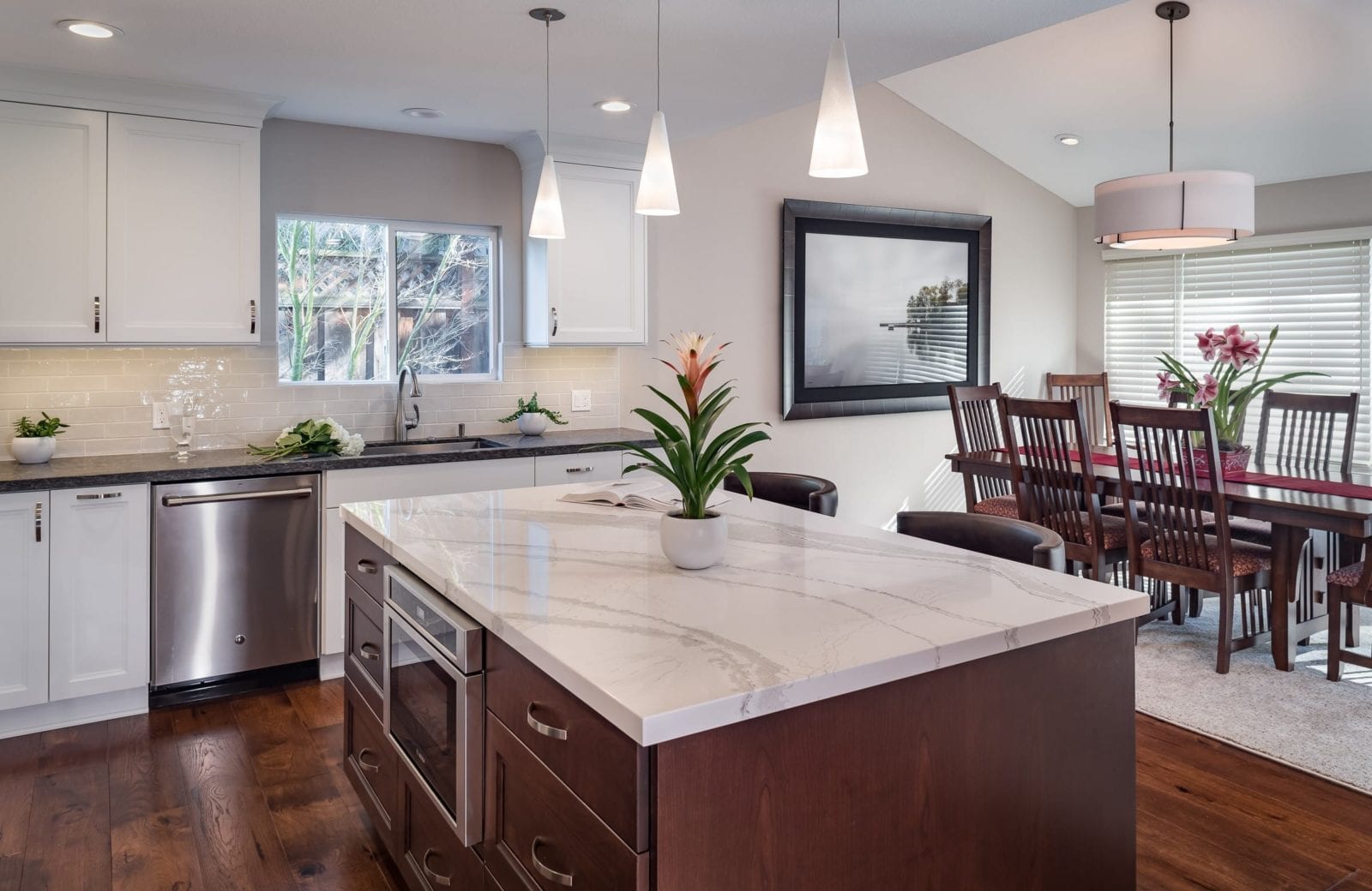 Transitional Martinez Open Plan Kitchen Remodel MSK