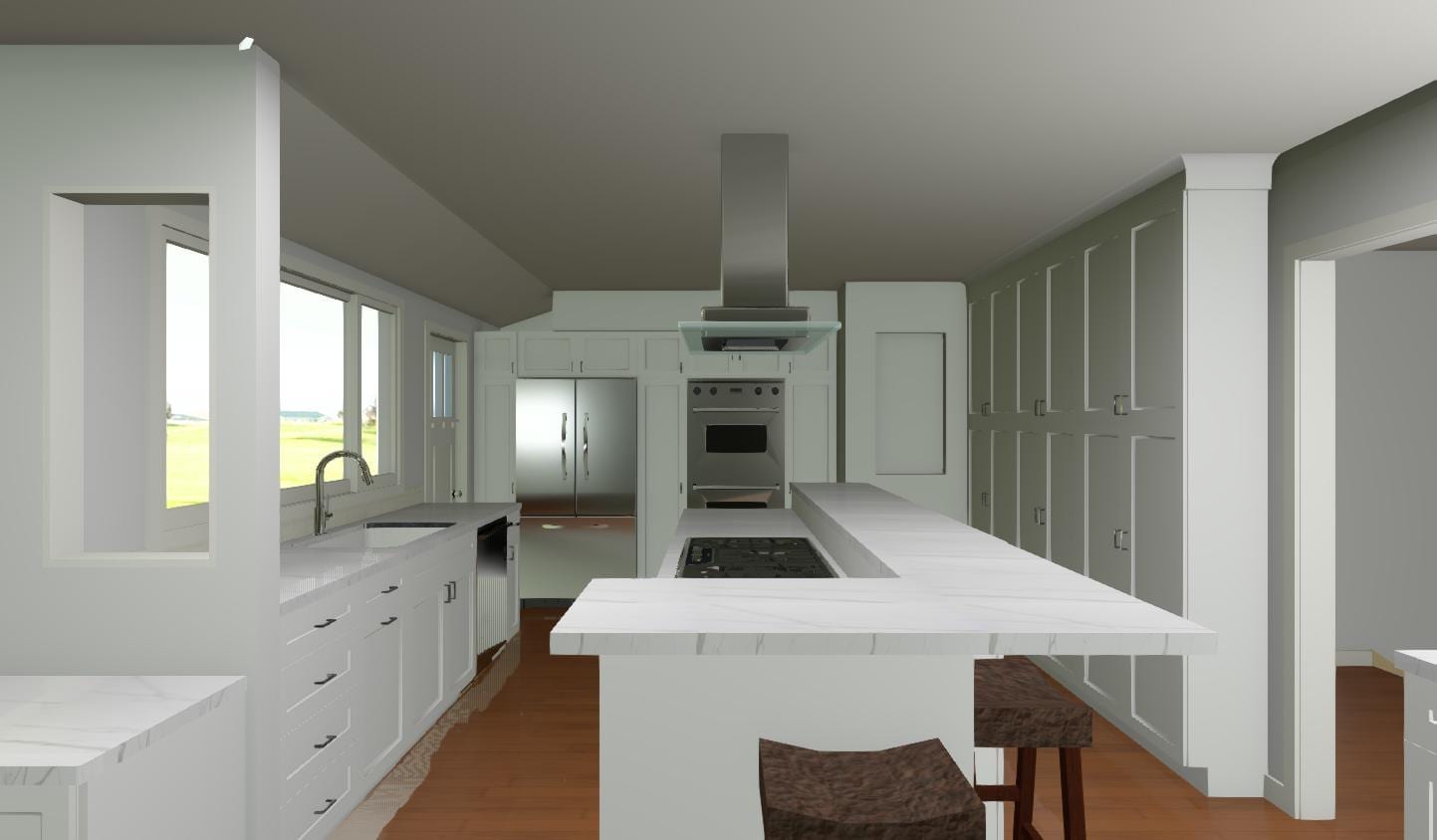 3D Rendering of Kitchen Addition