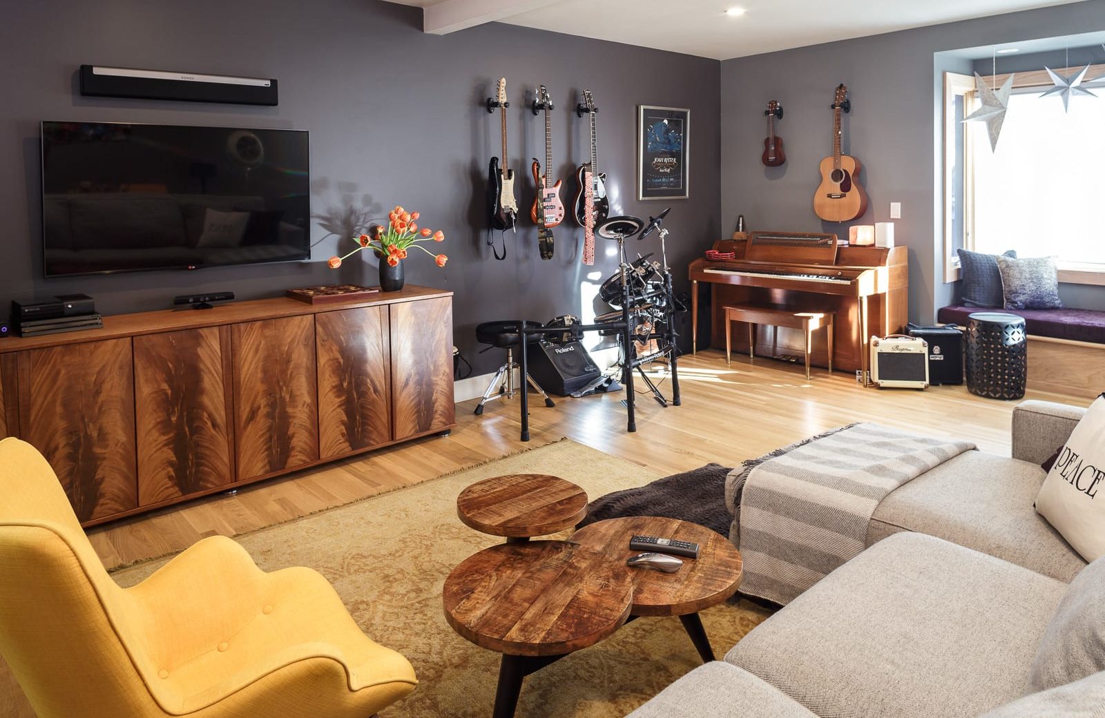 music Room in home remodel