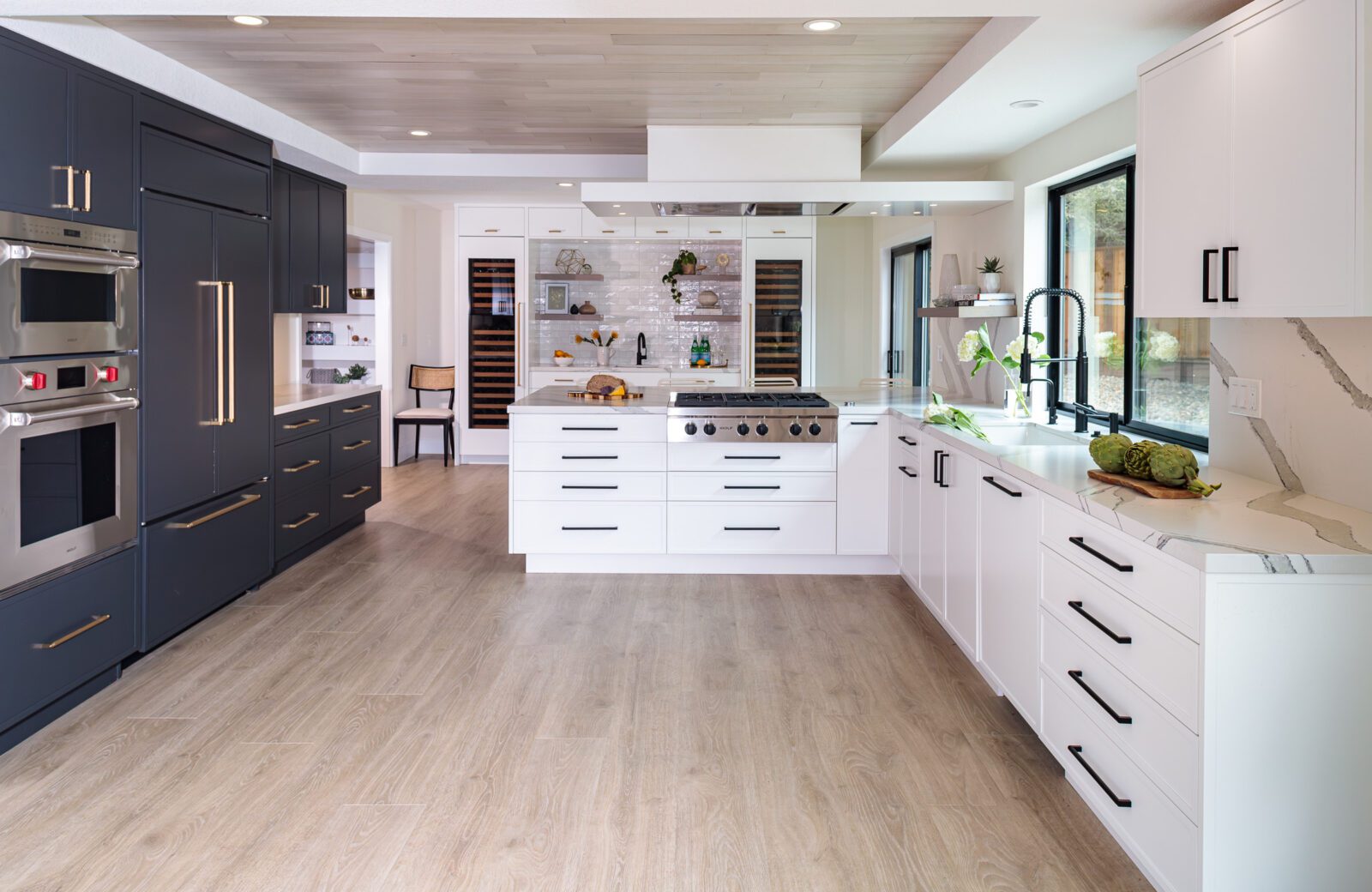 Bold & Beautiful Walnut Creek Open Plan Kitchen Remodel