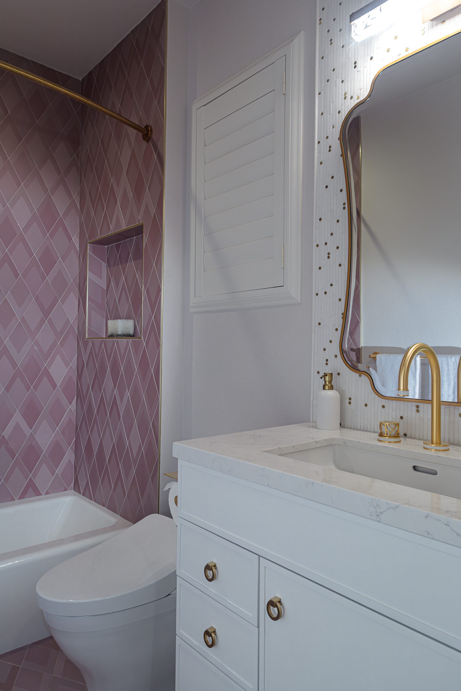 Pretty In Pink Girls Bathroom Remodel - MSK Design Build