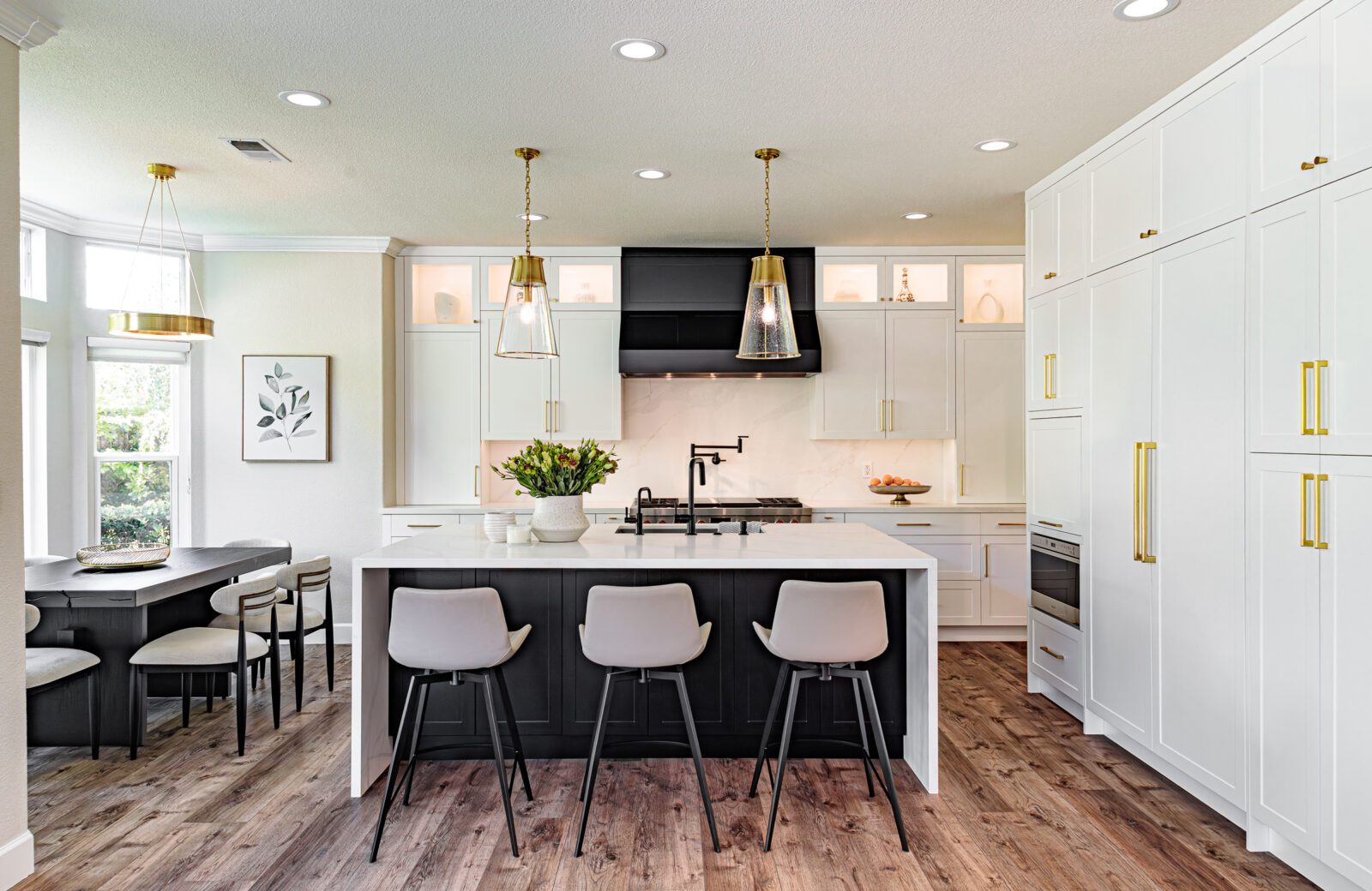 Kitchen island with seating