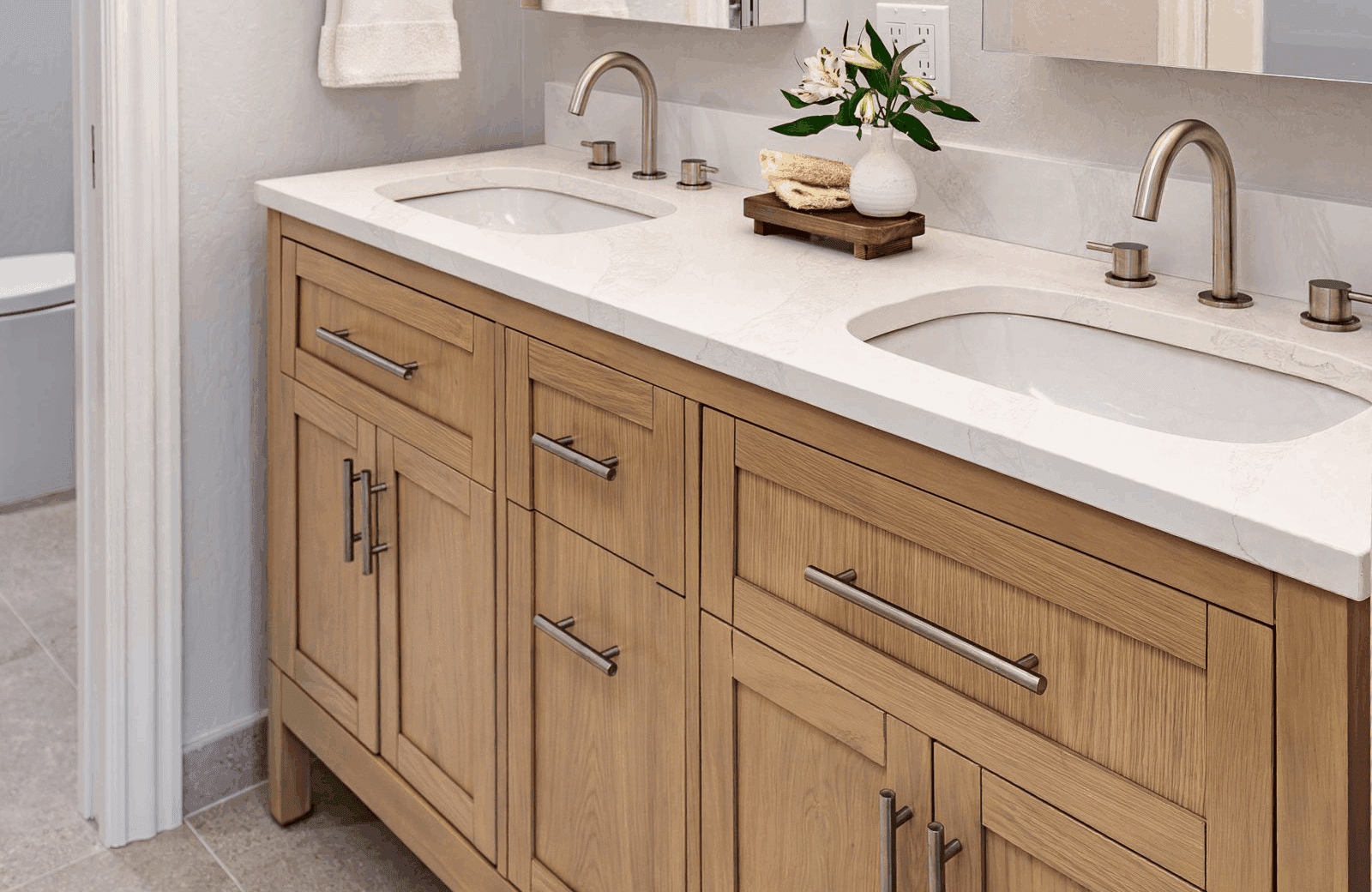 Calm And Modern Design For Primary Bathroom Remodel in Alamo, CA