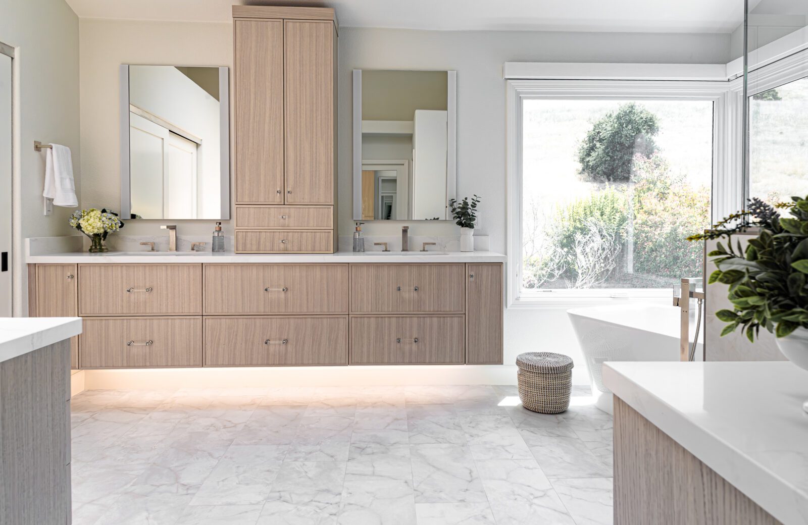 Danville, CA Primary bath with floating vanity