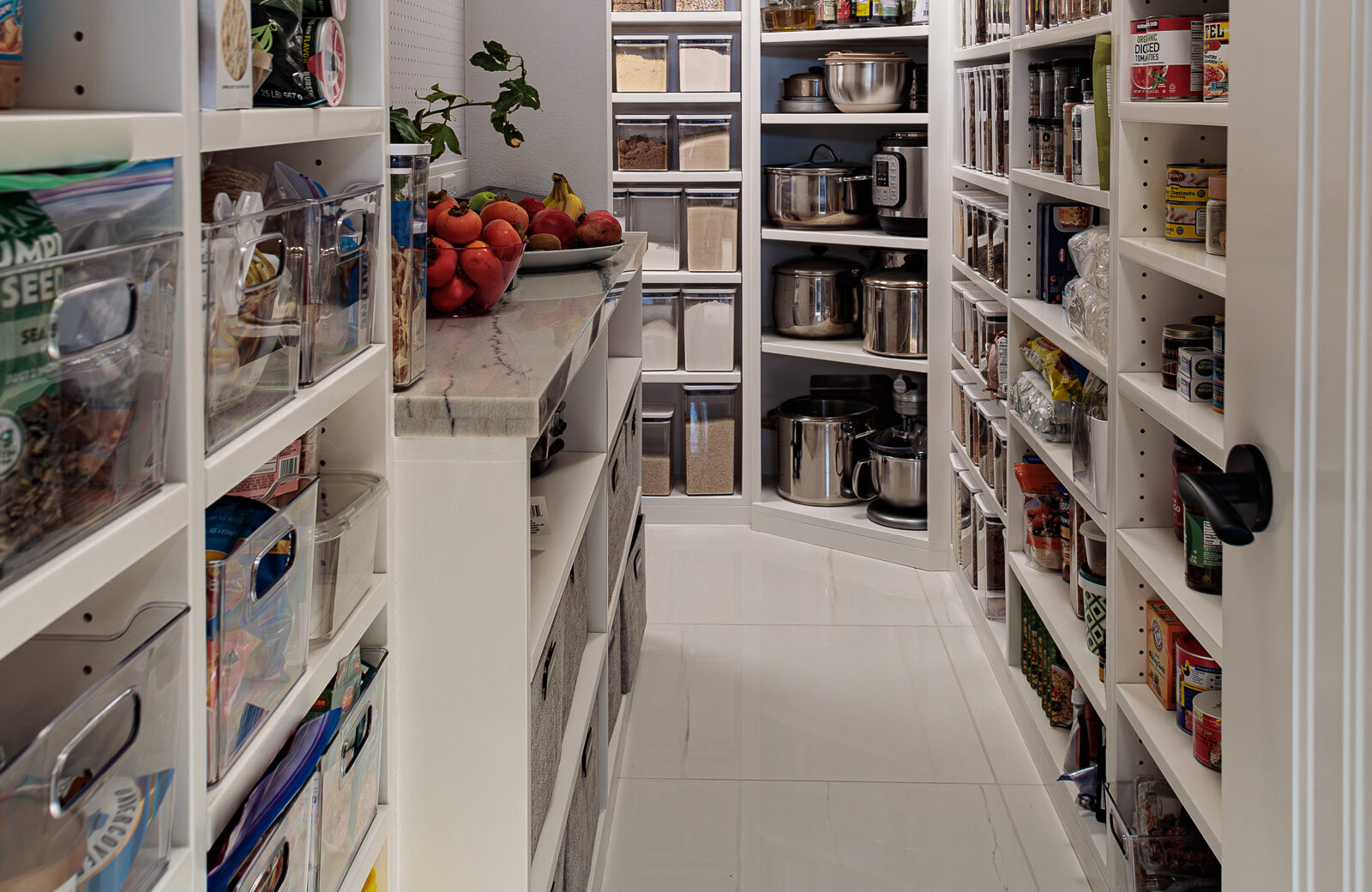 custom kitchen pantry, large storage